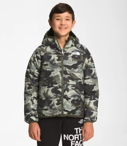 The North Face Boy's Printed Reversible North Down Hoodie Jacket